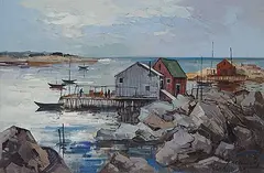 Geza Marich, West Dover N.S., oil on canvas