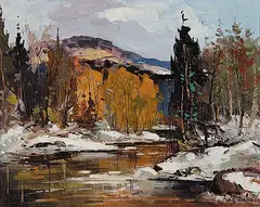 Geza Marich, Untitled - Stream, oil on canvas