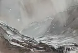 John William Harvie, Untitled - Rain Storm in the Mountains