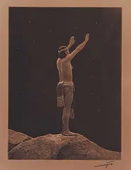 Edward S. Curtis, Prayer to the Stars, 1906, toned photograph on paper