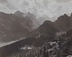 William J. Oliver, Untitled - Mount Lefroy and the Beehive, black and white photograph on paper