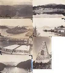 John Perry, Lot of Seven Views Nootka and Northwest Vancouver Island, black and white photograph on paper