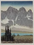 George Weber, The Ramparts and Amethyst Lake, Jasper National Park, Alberta #25/35