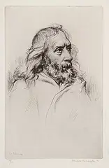 Frank Armington, Le Patriarche #17/100, 1926, etching on paper