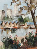 Andre Besse, Vancouver, Colombie-Britannique, Canada, 1970, oil on canvas