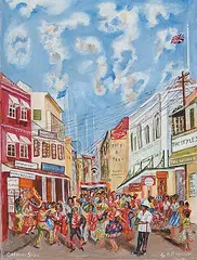 Herbert Braithwaite, Carnival Spirit, oil on canvas