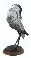 Ken Curley, The Groomer #8/24, painted bronze sculpture