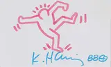 Keith Haring, Untitled - One Leg Up Man, 1988, colour ink on paper