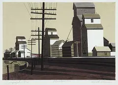 Keith Thomson, Elevators No.1 #13/70, colour silkscreen on paper