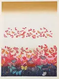 Chizuko Yoshido, Untitled - Butterflys #23/99, 1977, colour etching on paper