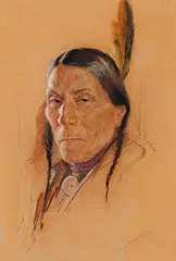 Nicholas Raphael de Grandmaison, Untitled - Brave, 1930, pastel on paper