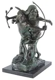 Alfred Laliberté, Jeunes Indiens Chassant #6/6, bronze sculpture