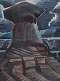 David Pugh, Night Over Table Rock, 1986, oil on canvas