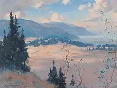 John Eric Benson Riordon, The Sand Fields at Tadousac, oil on canvas board