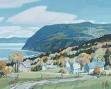 . St. Gilles, Automne de Charlevoix, 1989, acrylic on canvas