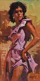 Jack Elmo King, Untitled - Femme in Fuchsia