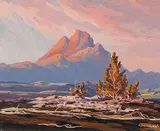 Duncan MacKinnon Crockford, Untitled - Sunset on the Mountain