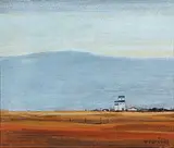 Hans Herold, Chamberlain, Sask., 1975, oil on wood board