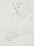 Untitled - Amelies by Henri Matisse, 1944, lithograph on paper, sold Apr 2012