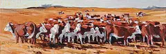 Albert Roberge, Hereford #1, oil on canvas