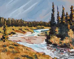 Albert Roberge, Kananaskis, oil on canvas