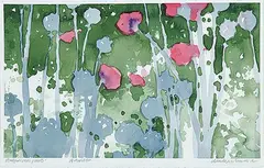 Claude A. Simard, Quelques Roses Parots, 1992, watercolour on paper