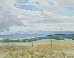 Spring Clouds by John Davenall Turner, watercolour on paper, sold Apr 2012