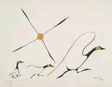 Kenneth Benjamin Chee Chee, Untitled - Taking Flight #151/380, 1975, photolitograph and silkscreen on paper