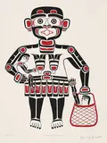 Henry Hunt, Cannibal Woman #293/600, 1979, colour silkscreen on paper