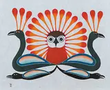 Kenojuak Ashevak, Sunburst Owl #5/50