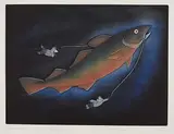 Kavavaow Mannomee, Fisherman's Folly #4/50, 2004, colour etching and aquatint on paper