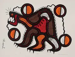 Joshim Kakegamic, Bear #3/65, 1975, colour silkscreen on paper