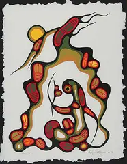 Goyce Kakegamic, Shaking the Tent #31/98, 1981, colour silkscreen on paper