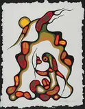 Goyce Kakegamic, Shaking the Tent #31/98, 1981, colour silkscreen on paper