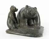 Graham Pettman, Mother's Pride, green stone carving