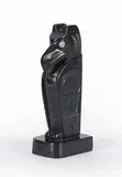 Glen Pollard, Haida Raven, argillite carving with bone