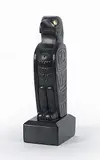 Glen Pollard, Haida Raven, 2007, argillite carving with gold