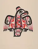 Bill Reid, Haida Eagle - Ghuut #102/195, 1978, colour silkscreen on paper