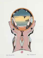 Roy Salopree, Met-cho go-nih, gouache on paper