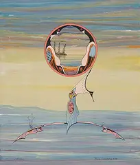 Roy Salopree, Metcho, 1994, acrylic and ink on canvas