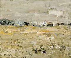 Bryan Chubb, Canadian Prairie, oil on wood board