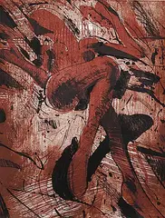Graham Coughtry, Untitled - Figure #6/40, 1979, colour lithograph on paper