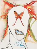 Kabuki Dancer by Salvador Dalí, 1973, colour lithograph on paper, sold Nov 2011