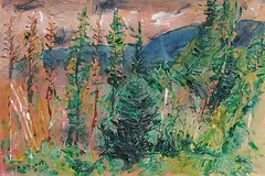 Edward Epp, Coastal Mountains, 1991, acrylic on canvas