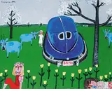 Zbigniew Stanley Kupczynski, Untitled - License Plate B02 327, 1992, acrylic on canvas