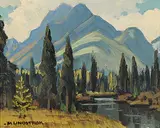 Matt Lindstrom, Untitled - Picturesque Mountain