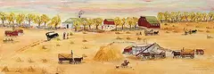 Irene E. McCaugherty, Harvest Time, 1986, watercolour on paper