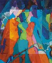 Peter McConville, Untitled - Spirit One, 1999, acrylic on paper