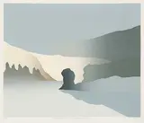 Norman Antonio Onley, Red Deer River / The Sulpetro Edition #13/50, 1985, colour silkscreen on paper