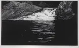 Waterfall, Lake of the Woods by Walter J. Phillips, 1934, wood engraving on paper, sold Nov 2011